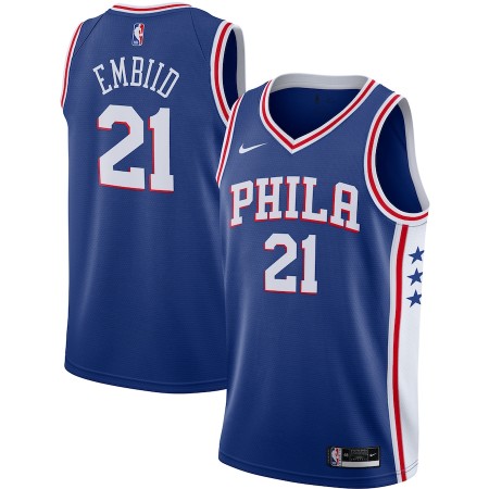 Philadelphia 76ers Joel Embiid 21 2020-21 Nike Icon Edition Pelipaidat Swingman - Miesten